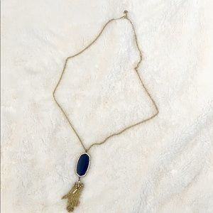 Kendra Scott Navy + Gold Rayne Necklace